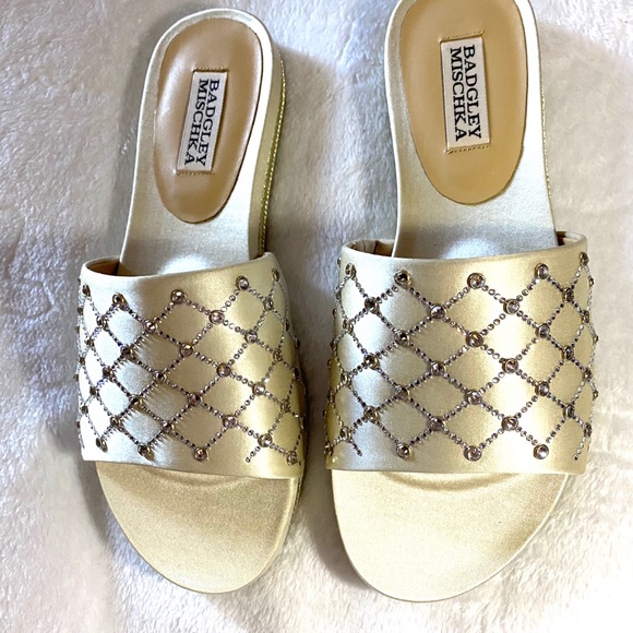 Badgley Mischka Shayna Ivory sandals ⚜️⚜️ - Picture 3 of 13